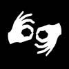 Symbol for accessibility - sign languange